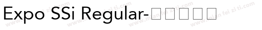 Expo SSi Regular字体转换